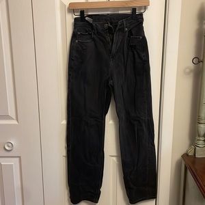 American Eagle black mom jeans